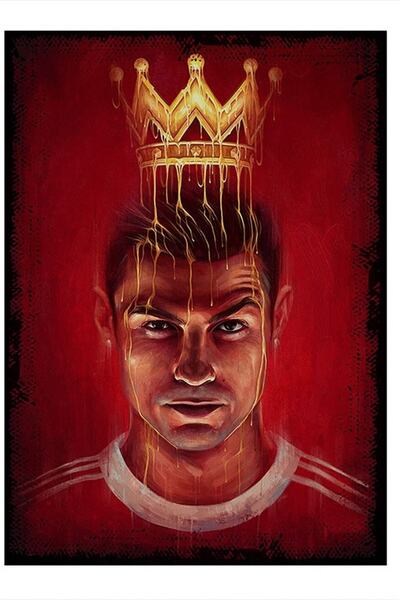 ekart Cristiano Ronaldo Futbol Art Mdf Poster 15cmx 22cm