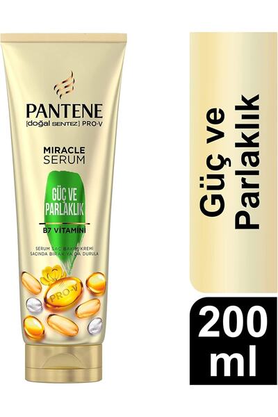 Pantene كريم ميراكل باور آند شاين سيروم للعناية بالشعر 200 مل