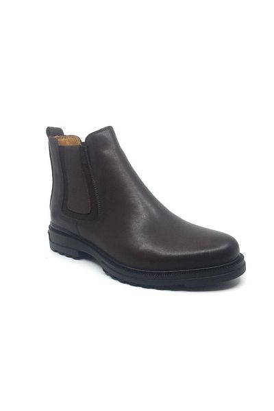 Luis Figo 100% Inside and Outside Double Genuine Leather Men's Daily Comfortable Winter Double Sided Elastic Chelsea Boots 40-44