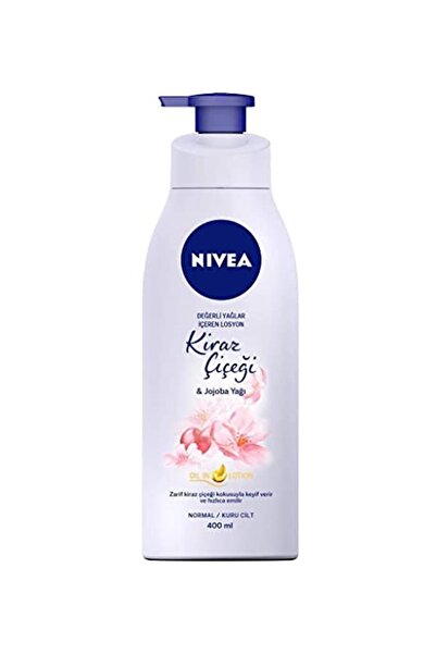NIVEA Değerli Yağlar Içeren Vücut Losyonu Kiraz Çiçeği & Jojoba Yağı, Normal / Kuru Ciltler Için (4