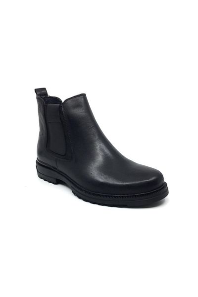 Luis Figo 100% Inside and Outside Double Genuine Leather Men's Daily Comfortable Winter Double Sided Elastic Chelsea Boots 40-44