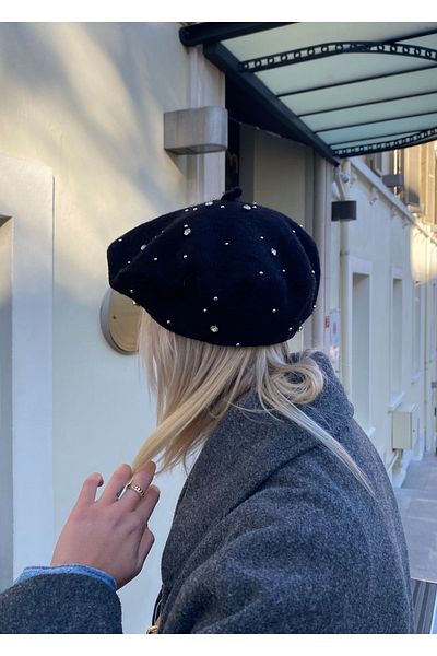 KİLİGİSTANBUL Black Stone Painter's Hat