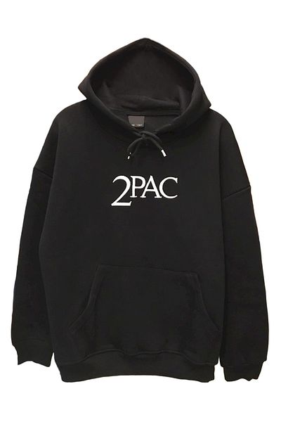 Olympus plus Unisex Oversize Hip Hop Tupac Back Printed Hooded Sweatshirt