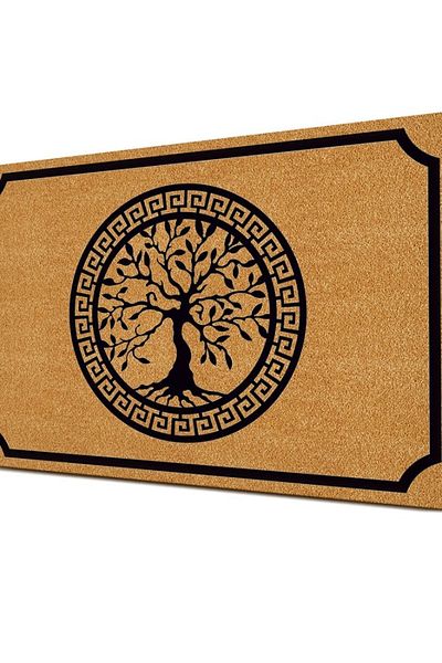 Decovetro Baum des Lebens gemusterte Fußmatte – Türdekoration