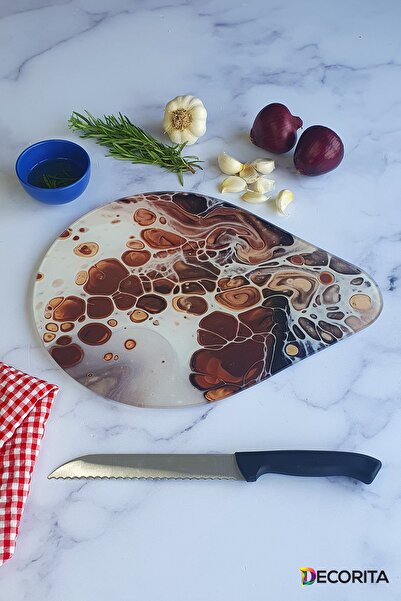 Decorita لوح تقطيع الزجاج - لوح تقطيع الزجاج| سلسلة داملا - 6| 28 سم × 36 سم