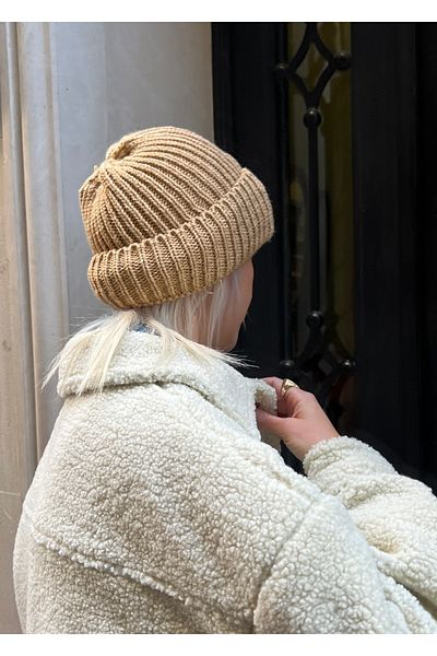 KİLİGİSTANBUL Brown Knitted Beret