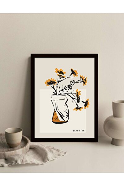 Vetro Design Seria Boemă - Pictură înrămată cu cerneală neagră