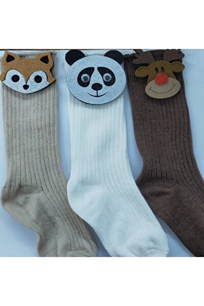 ÖZKARDEŞLER BABY جوارب لباد تحت الركبة 3 قطع