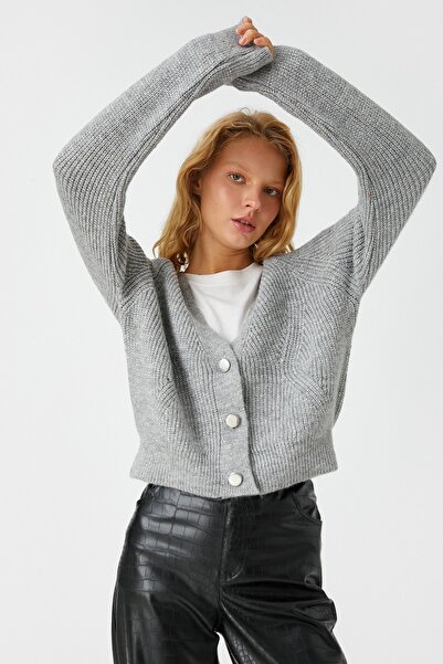 Koton Cardigan cu decolteu în V cu nasturi