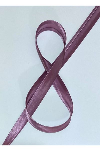 Nazarone Satin Piping (stripe) Dark Lilac. 2cm.