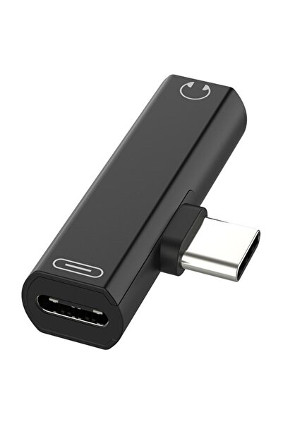 Temiz Pazar Type C To 3.5mm Stereo Kulaklık Aux Şarj Çevirici Dönüştürücü Ada...