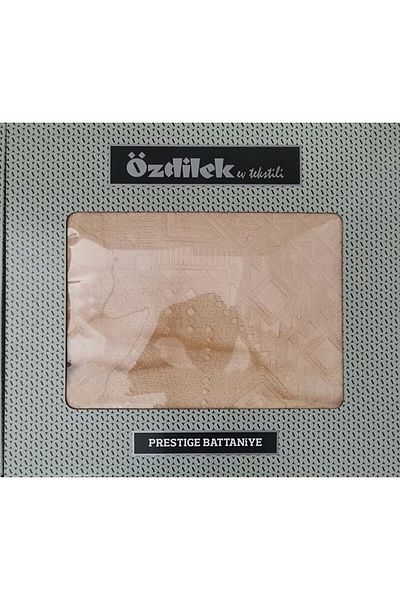 Özdilek Prestige Beige Single Blanket - 160X220 Box