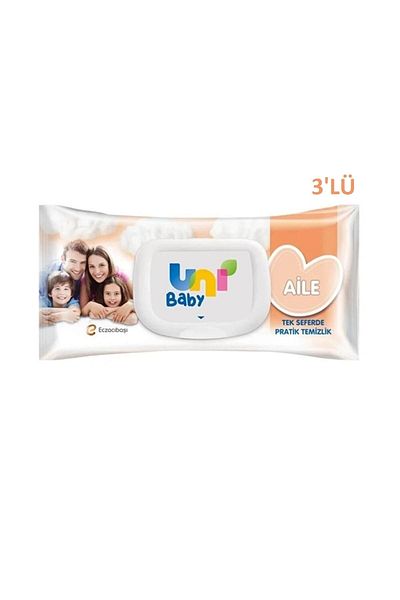 Uni Baby Family Wet Wipes - 3 Pack 270 Pieces