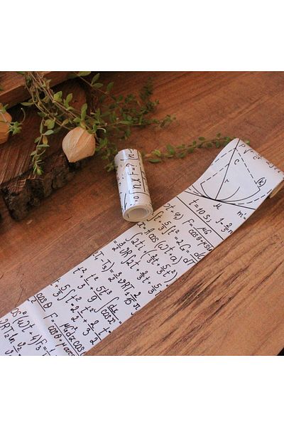 baddin aksesuar 2 Pieces Journal Sticker Tape Math Tape Tape White Bullet Journal