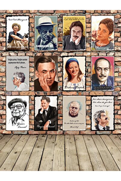 hediyeniburadabul Set de pictură pe pânză din lemn, tematică literatură, desi...