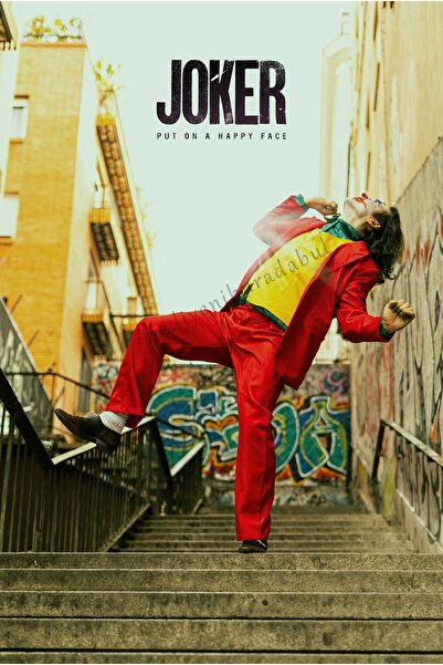 hediyeniburadabul Ξύλινος πίνακας/αφίσα με θέμα τον Τζόκερ