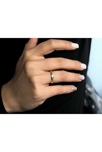 Üresinler Kuyumculuk 4mm Klasik Bombeli Düz Alyans Iç Dış Bombeli 5 Yıl Garantili