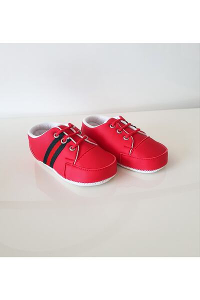 Lux Happy Deri Görünümlü Erkek Bebek Ev Ayakkabısı