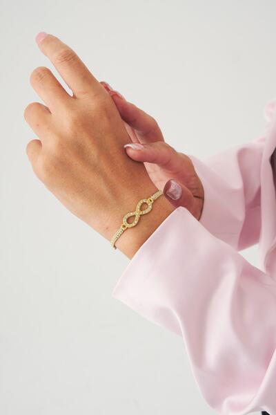 Eva Takı Gold Sonsuzluk Örgü Ip Best Friends Bileklik
