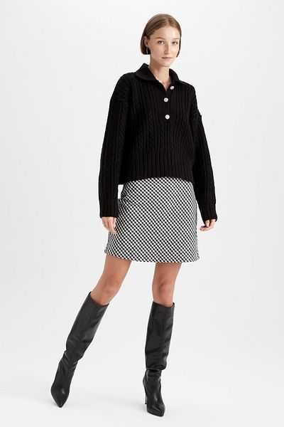 DeFacto Svetr Polo Neck Standard Fit - Z6481Az22Wn