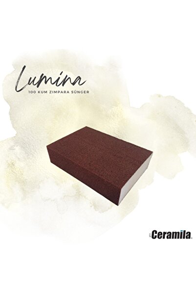 Glitz Ceramila لومينا 3064 - 98*69*26 ملم إسفين ورق صنفرة أحمر، 100 إسفنجة رملية