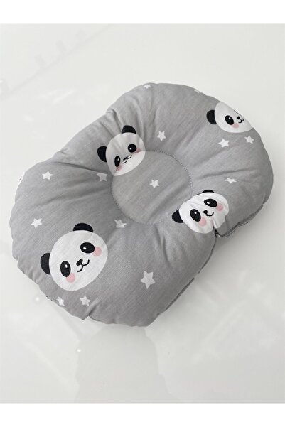 Jaju Baby 0-12 Ay Panda Düz Kafa Yastığı Yenidoğan Bebek Yastık