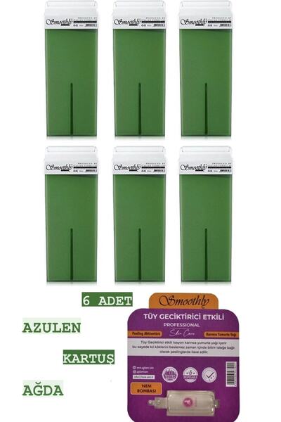 Smoothly Roll-on Kartuş Sir Ağda Azulen 6'lı Set 600ml + Karınca Yumurta Yağı...