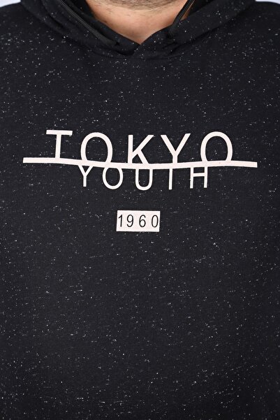 MocGrande Чоловічий світшот з капюшоном великого розміру Tokyo 22702