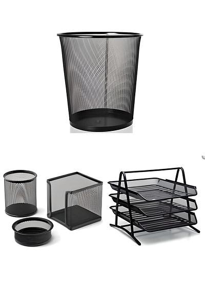 Globox Metal Office Set 5 Pieces Black