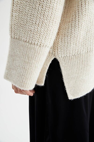 DeFacto Premium Oversize Fit Turtleneck Thessaloniki Fabric Sweater