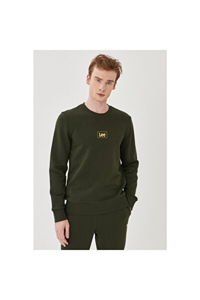 Lee Bisiklet Yaka Erkek Sweatshirt