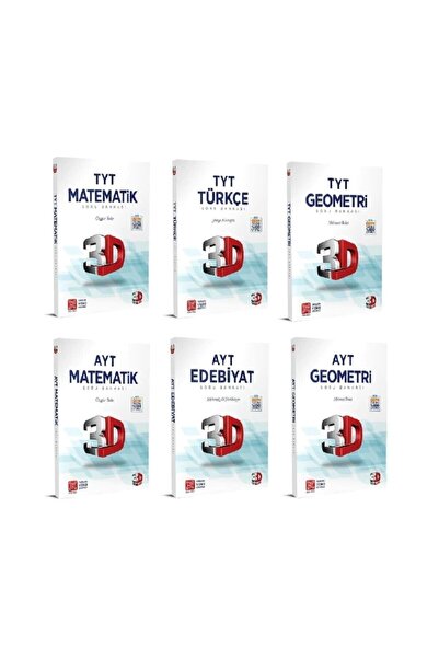 3D Yayınları Tyt Ayt Eşit Ağırlık Soru Bankası Seti (6 Kitap)