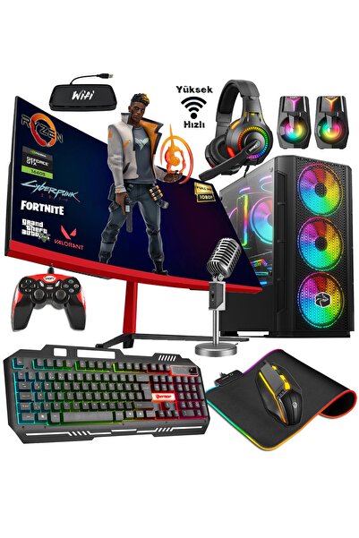 Zeiron Ptx70 Ryzen 5 3600 32gb 256gb M.2+1tb Gtx1660 Super 24" 165hz Oyuncu M...