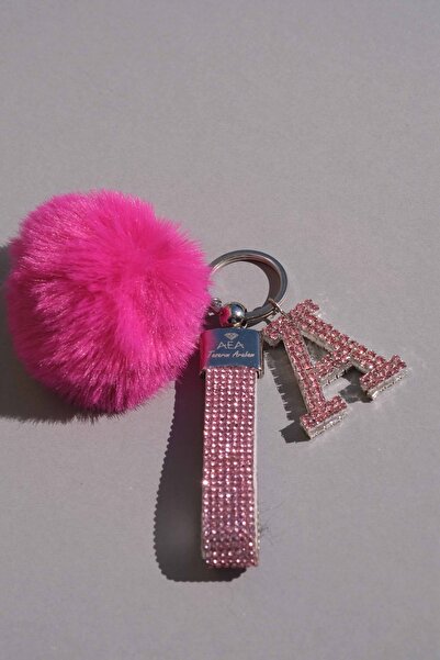 TASARIM ARABAM ATİKE ELİF AKIN سلسلة مفاتيح مرصعة بالأحجار الوردية وبدون شعار...