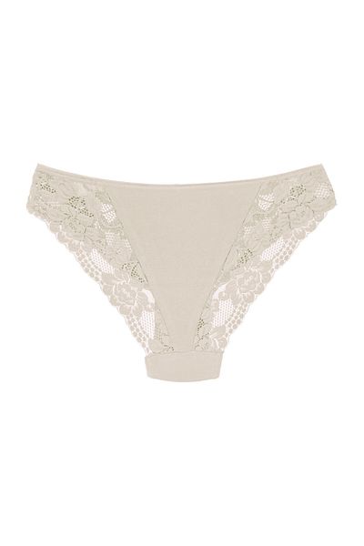 Zena Ecru Cotton Lace Women's Briefs