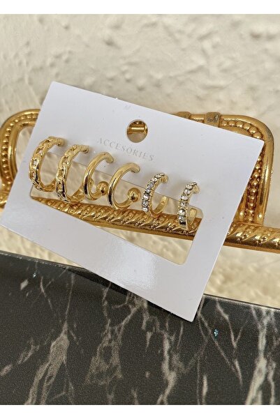 takıtarzım مجموعة أقراط كومبو 3 أزواج غير مشوهة