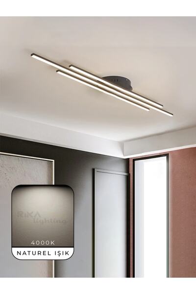 Rika Lighting Modern Led Avize - Lineer Led Armatür Lineer Üçlü -linear Natur...