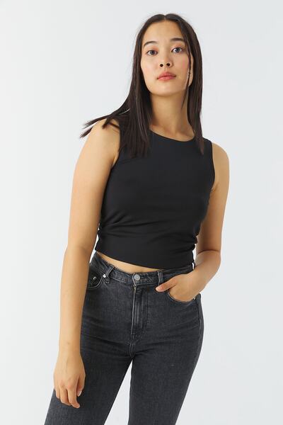 urban focus O Neck Crop Tank Top
