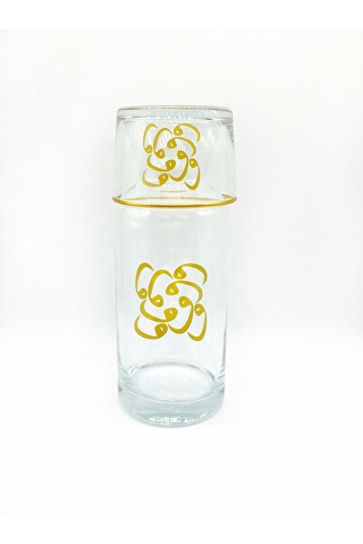 ÖzcamKristal Dekoratif Vav Motifli Başucu Karaf Sürahi