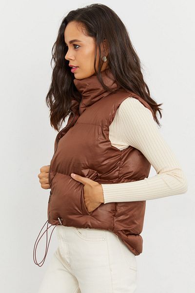 Cool & Sexy Weste - Braun - Puffer