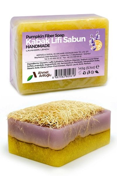 Arifoğlu Lavender-lemon Pumpkin Fiber Soap 145 G