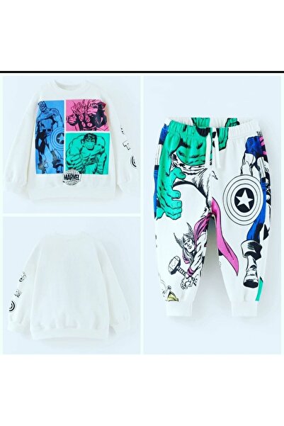 MİNAPARK Erkek Çocuk Marvel Baskılı Takım