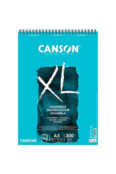 Canson Xl Sulu Boya Spiralli Blok 30s A3 300g - 400039171