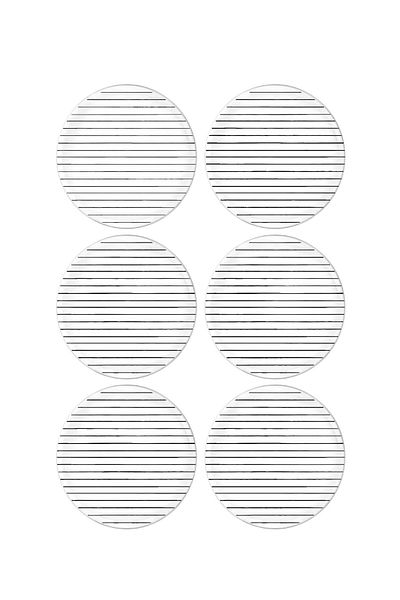 The Mia Daily Tunes Cake Plate Set of 6 - 19 Cm