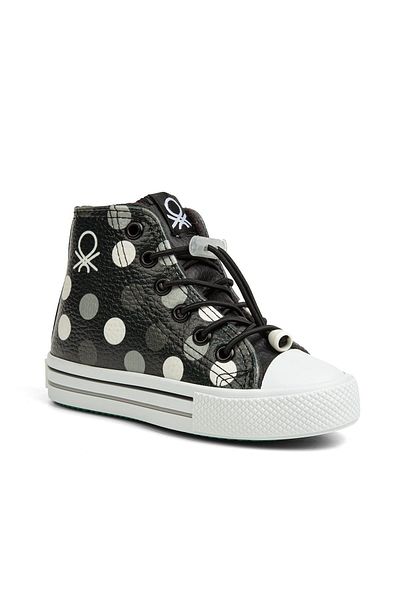 Benetton ®| Bn-30781 - 3394 Black White - Children's Sports Shoes