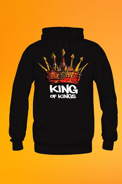 remonz Φούτερ με κουκούλα King Printed Μαύρη κουκούλα