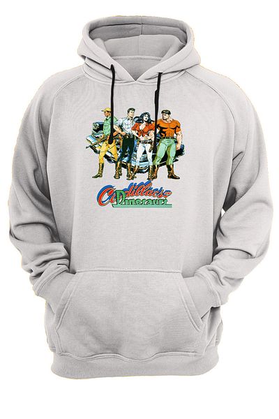 remonz Cadillac And Dinasours Εκτυπωμένα 3 Σειρά. Φούτερ με ράστερ, Fleece Εσωτερικά, Χοντρό (600gr)