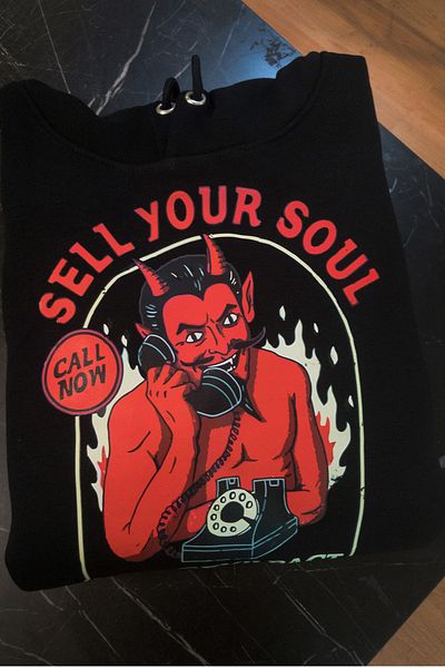 remonz Devil Printed 3 Ipl. Ανυψωμένο, Παχύ (600 GR.) Φλις κουκούλα εσωτερικά