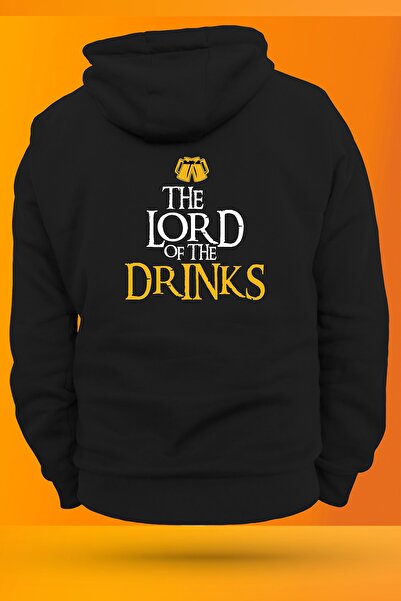 remonz Lord Of The Drinks з принтом 3 нитки. Шардон, внутрішня частина з флісу, товстий (600 г) чорний світшот