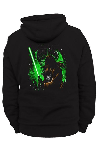 remonz Star Wars Jinn Back Printed, 100% βαμβάκι, 3 κλωστές. Ανυψωμένο, Fleece Εσωτερικά, Πολύ Χοντρό Hoodie